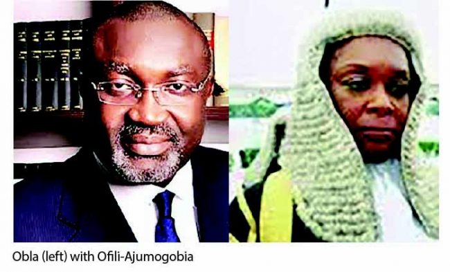 Justice Ofili-Ajumogobia and Obla