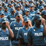 South African police officers