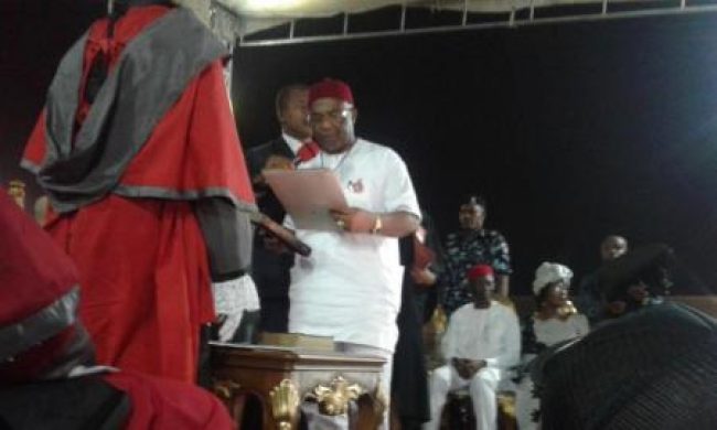 Hope Uzodinma swearing in