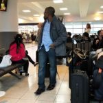 Passengers at the JFK Airport in New York