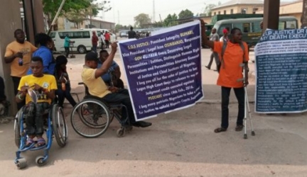 Disabled Persons Invade Court, Block Road Over N9m P-Square Judgment Debt