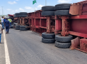 Three Injured as Container Truck Crashes on Lagos-Ibadan Expressway