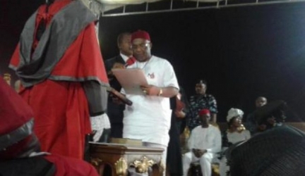 Uzodinma Takes Oath Of Office As Imo Governor