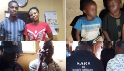 Police Arrest Couple For Alleged Child Trafficking, Fake SARS Operatives