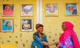 PHOTOS: Patience Jonathan Visits Aisha Buhari in Aso Rock
